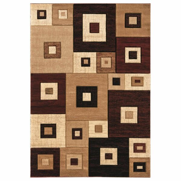 United Weavers Of America 7 ft. 10 in. x 10 ft. 6 in. Bristol Cicero Burgundy Rectangle Area Rug 2050 10234 912